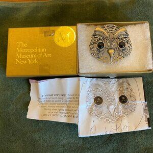 Night Owl Pin from the MET -19th Century French House of Robin